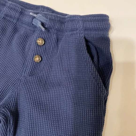 Carter's Boys Pull-On Waffle Knit Pants Navy Blue 18M Toddler Pockets - Picture 2 of 5